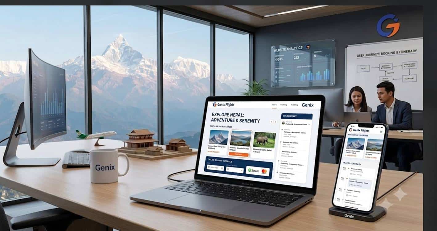 Travel and tour website development in Nepal
